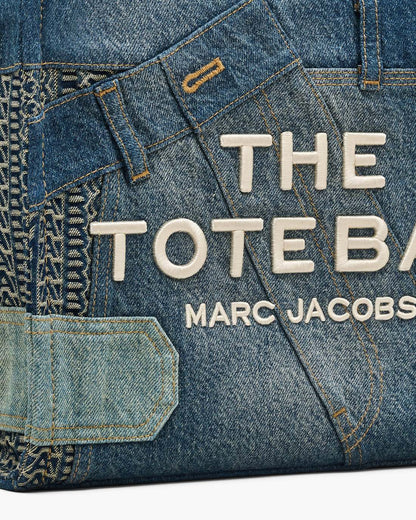 Marc Jacobs Best Seller - The Deconstructed Denim Medium Tote Bag Indigo Multi