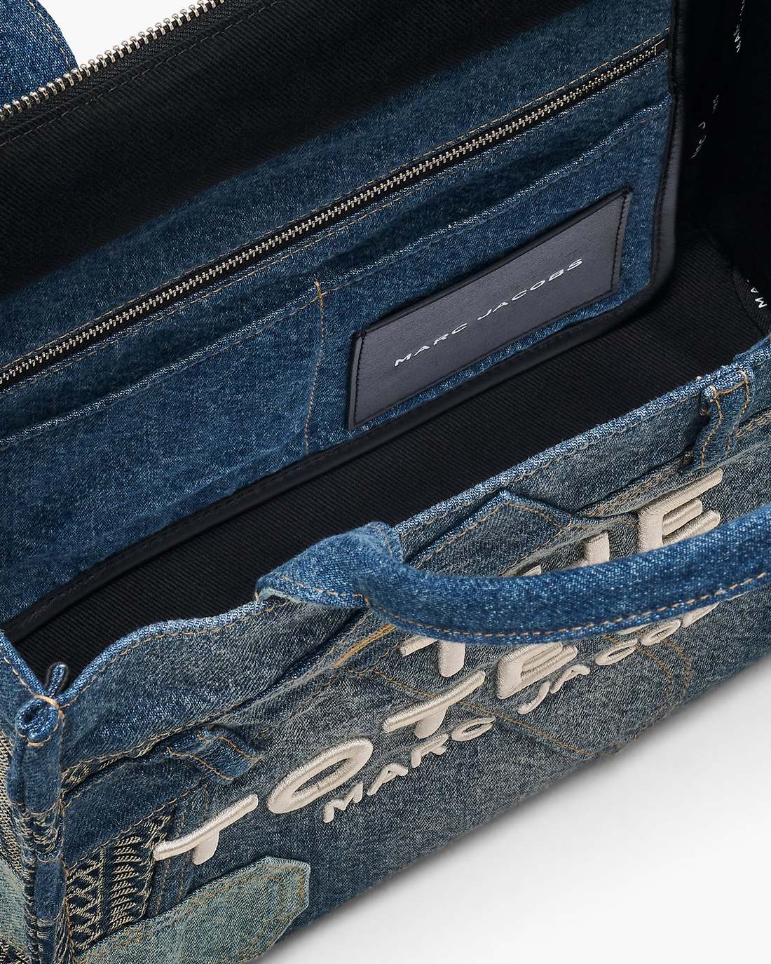 Marc Jacobs Best Seller - The Deconstructed Denim Medium Tote Bag Indigo Multi