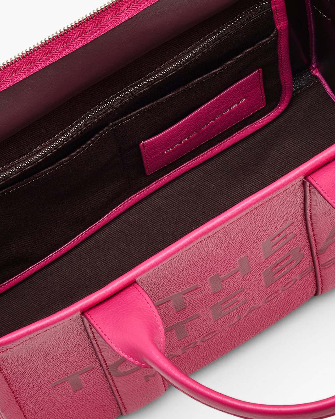 Marc Jacobs Classic - The Leather Medium Tote Bag Raspberry Pink