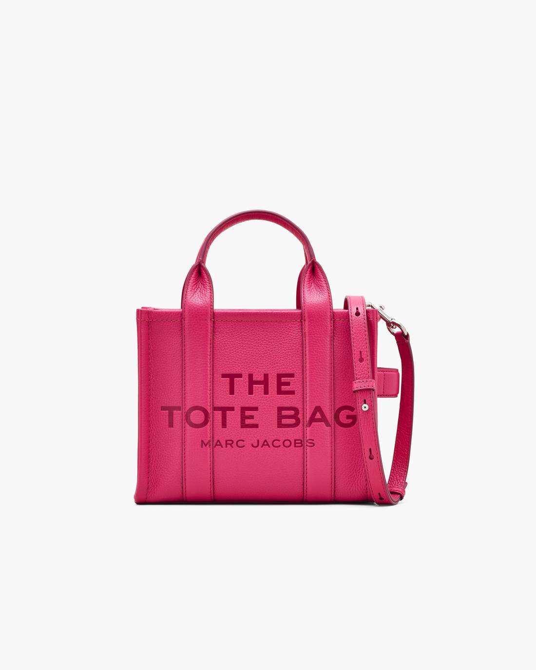 Marc Jacobs Best Seller - The Leather Small Tote Bag Raspberry Pink