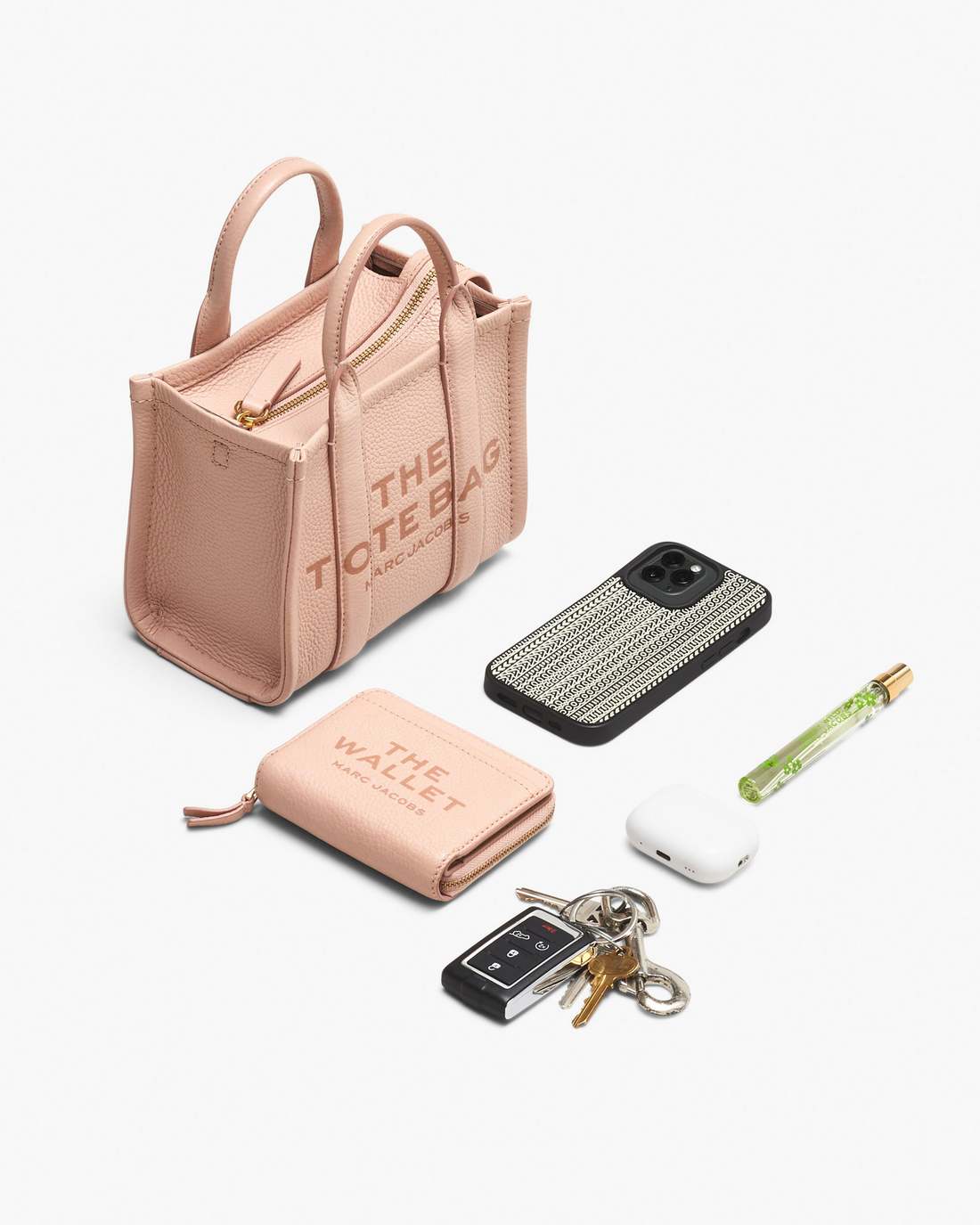 Marc Jacobs Best Seller - The Leather Small Tote Bag Raspberry Pink