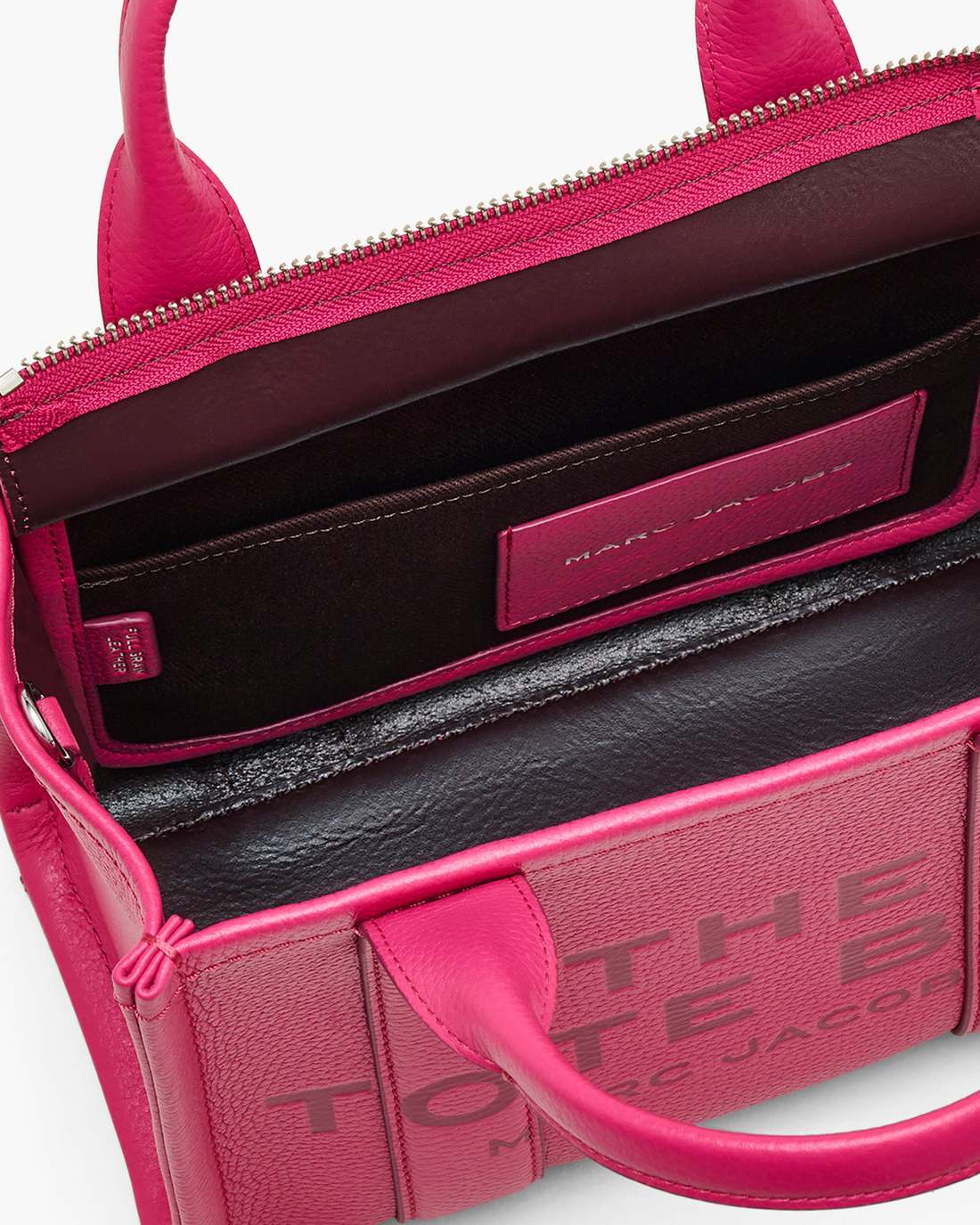 Marc Jacobs Best Seller - The Leather Small Tote Bag Raspberry Pink