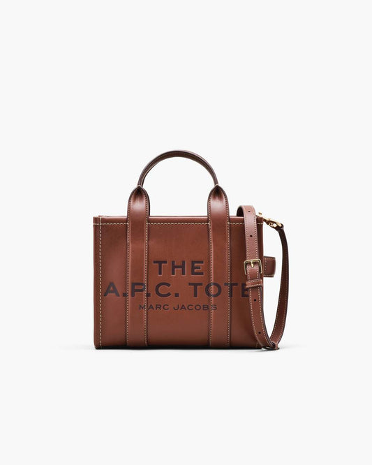 Marc Jacobs Discount - The A.P.C. X Marc Jacobs Leather Small Tote Bag Hazelnut