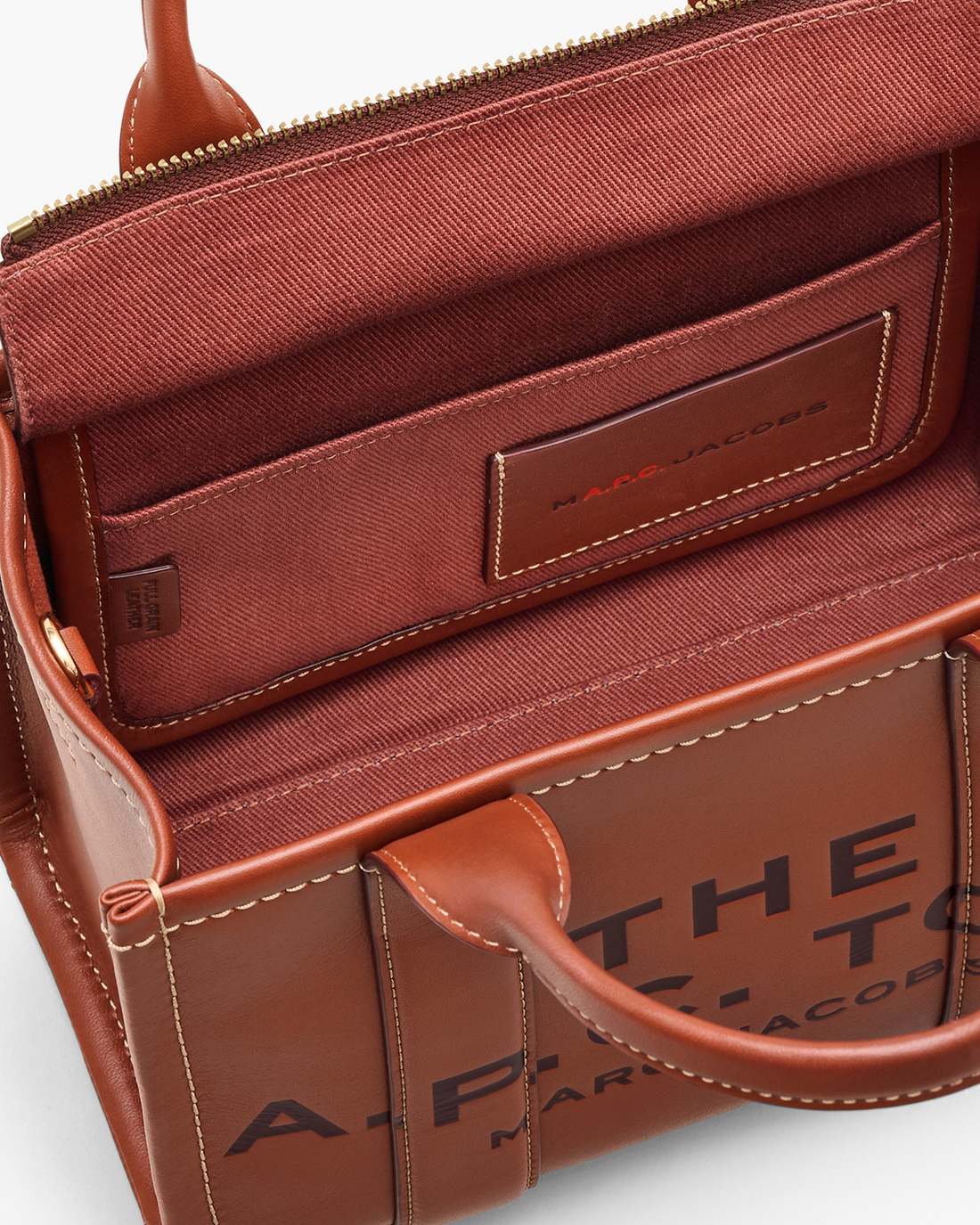 Marc Jacobs Discount - The A.P.C. X Marc Jacobs Leather Small Tote Bag Hazelnut