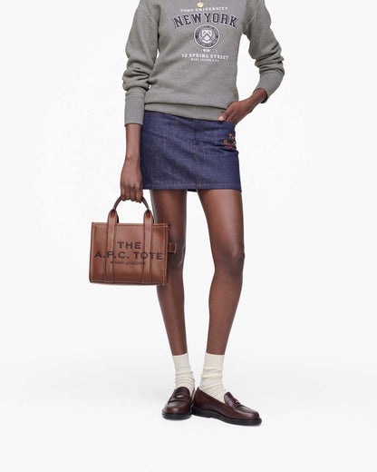 Marc Jacobs Discount - The A.P.C. X Marc Jacobs Leather Small Tote Bag Hazelnut