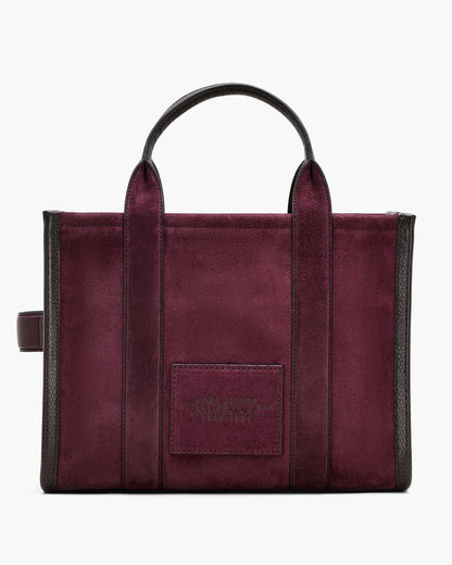 Marc Jacobs Sale - The Suede Medium Tote Bag Dark Plum