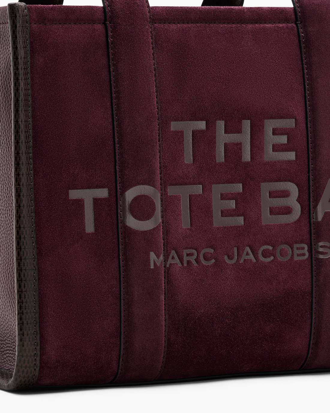 Marc Jacobs Sale - The Suede Medium Tote Bag Dark Plum