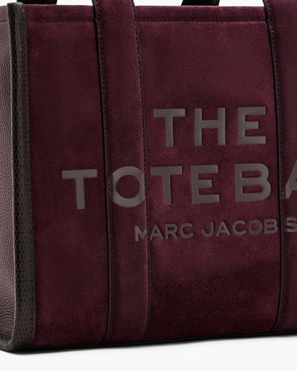 Marc Jacobs Sale - The Suede Medium Tote Bag Dark Plum