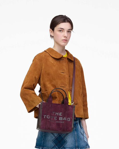 Marc Jacobs Special Offer - The Suede Small Tote Bag Dark Plum