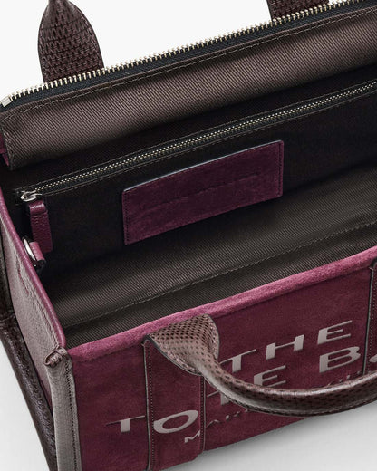Marc Jacobs Special Offer - The Suede Small Tote Bag Dark Plum