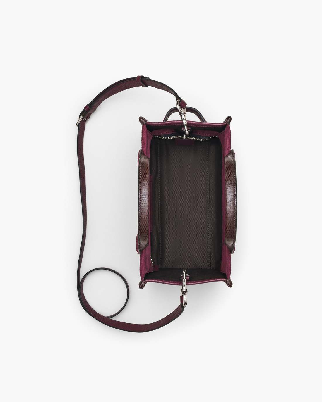 Marc Jacobs Special Offer - The Suede Small Tote Bag Dark Plum