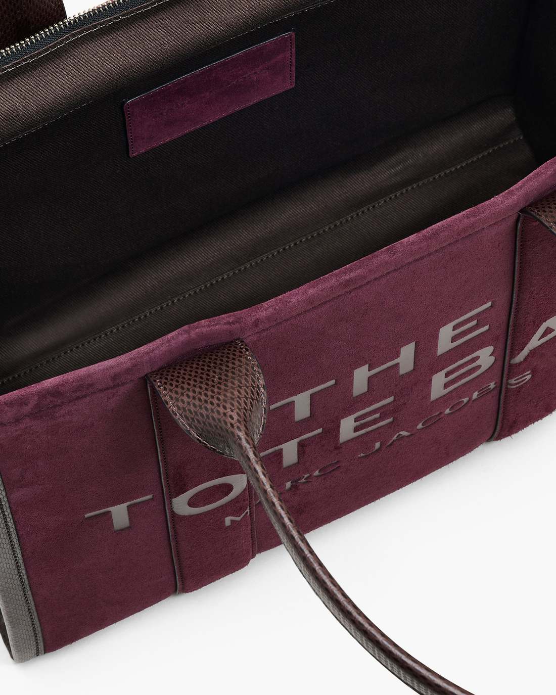 Marc Jacobs Best Price - The Suede Large Tote Bag Dark Plum