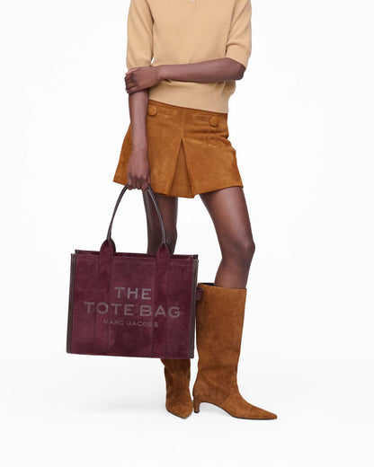 Marc Jacobs Best Price - The Suede Large Tote Bag Dark Plum