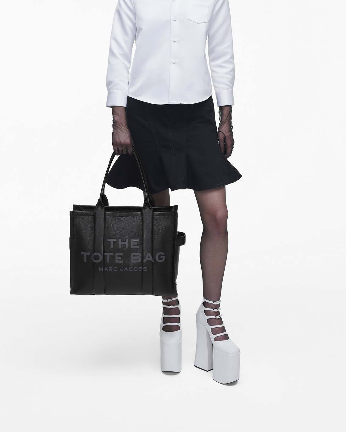 Marc Jacobs Everyday - The Leather Large Tote Bag Black