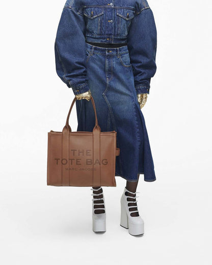 Marc Jacobs Best Price - The Leather Large Tote Bag Argan Oil