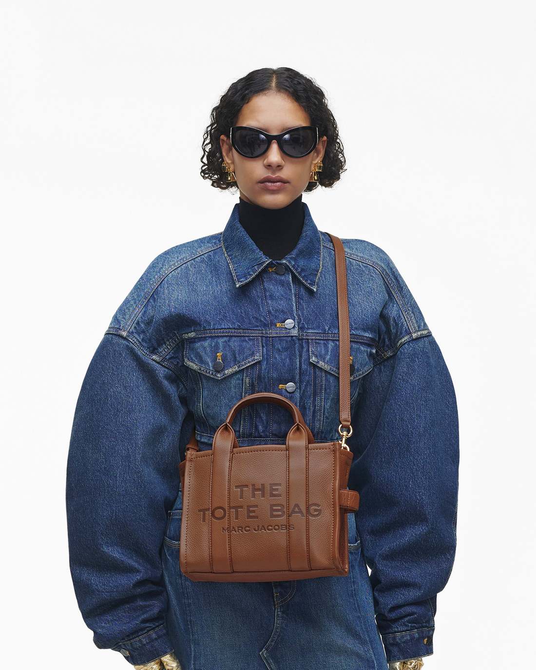 Marc Jacobs Discount - The Leather Small Tote Bag Argan Oil