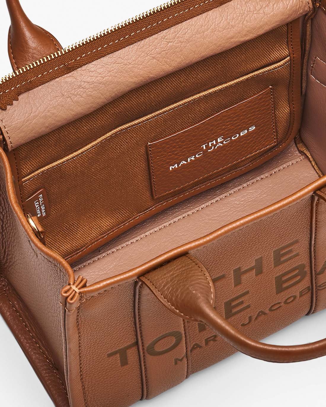 Marc Jacobs Discount - The Leather Small Tote Bag Argan Oil