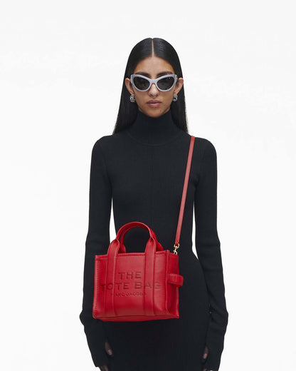 Marc Jacobs Everyday - The Leather Small Tote Bag True Red