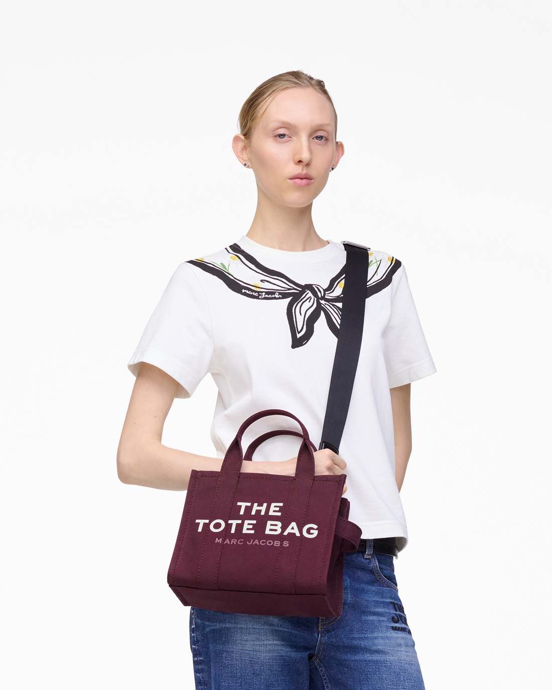 Marc Jacobs Special Offer - The Canvas Small Tote Bag Dark Plum