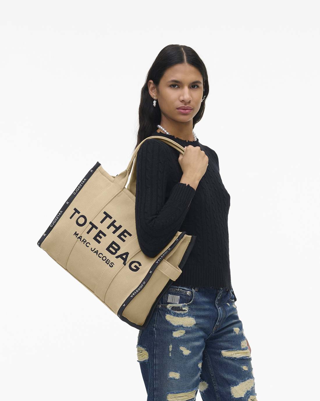 Marc Jacobs Signature - The Jacquard Large Tote Bag Warm Sand