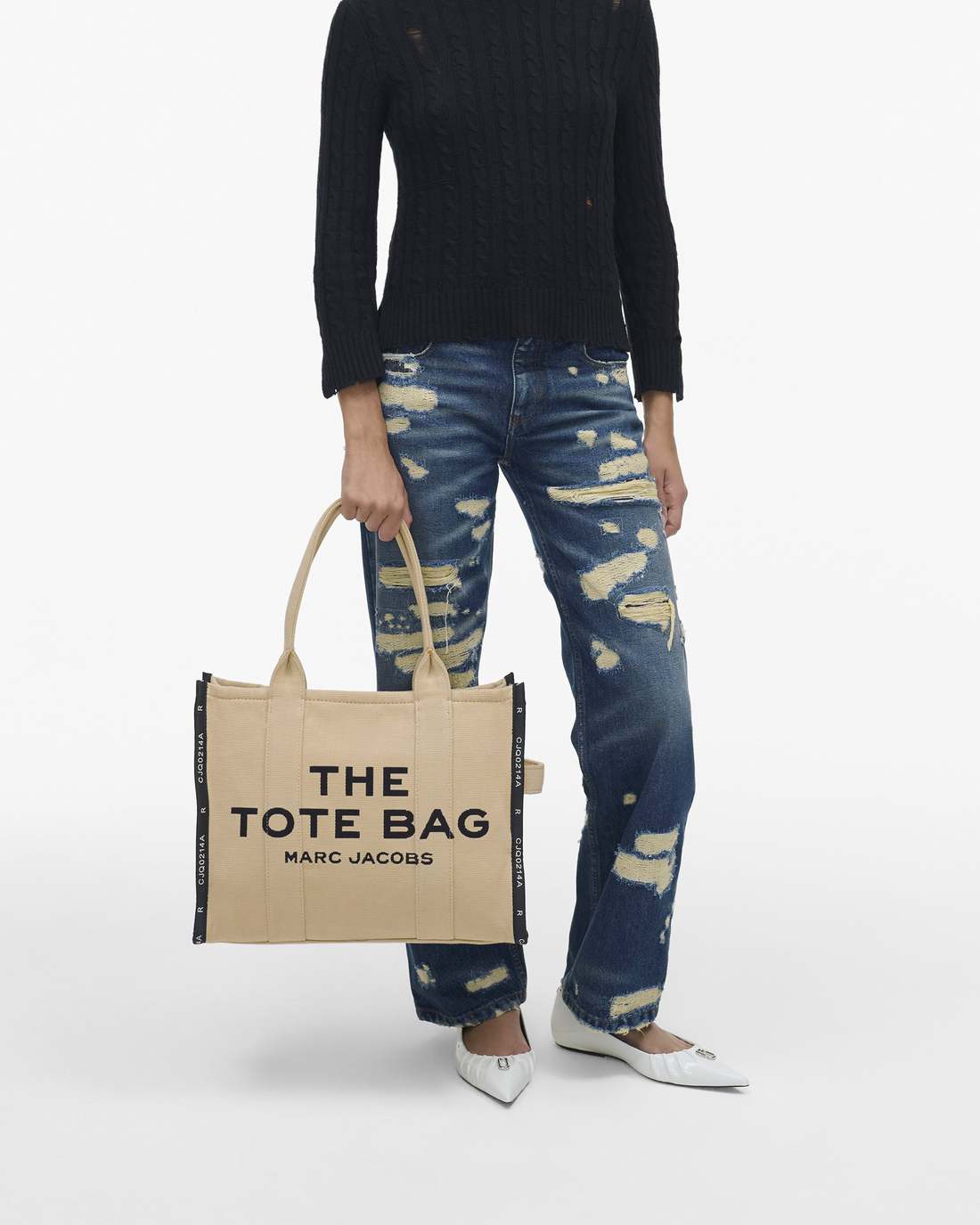 Marc Jacobs Signature - The Jacquard Large Tote Bag Warm Sand
