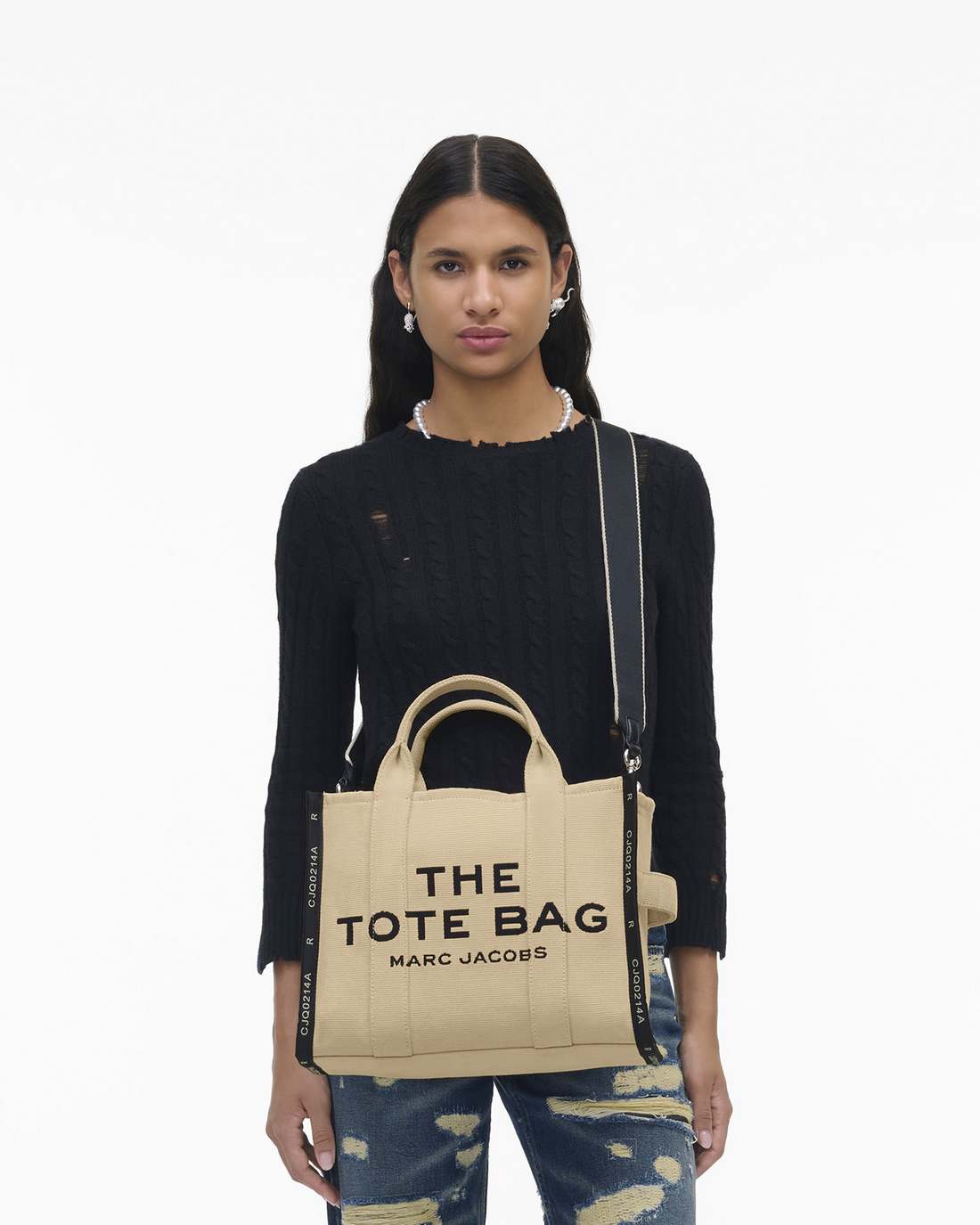 Marc Jacobs Signature - The Jacquard Medium Tote Bag Warm Sand
