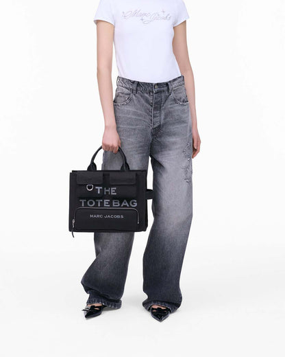 Marc Jacobs Signature - The Cargo Canvas Medium Tote Bag Black