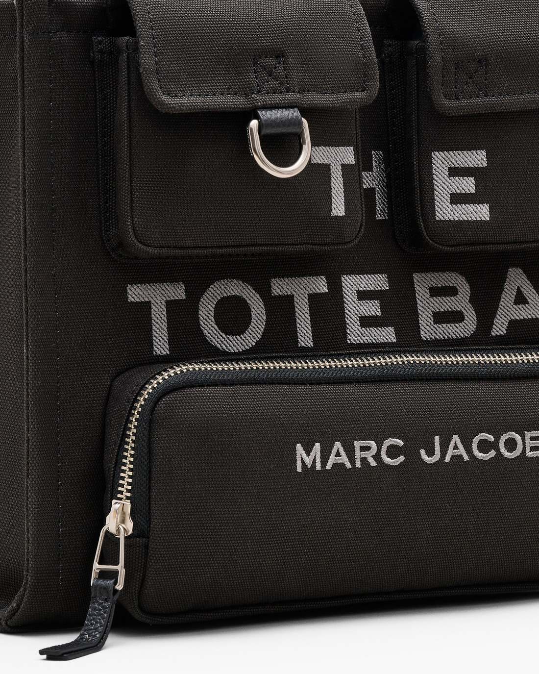 Marc Jacobs Signature - The Cargo Canvas Medium Tote Bag Black