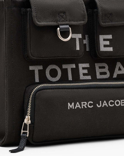 Marc Jacobs Signature - The Cargo Canvas Medium Tote Bag Black
