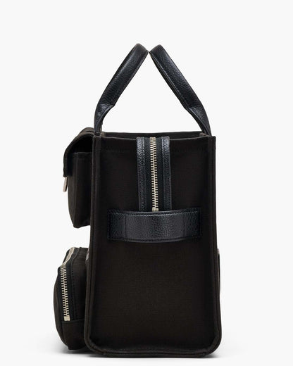 Marc Jacobs Signature - The Cargo Canvas Medium Tote Bag Black