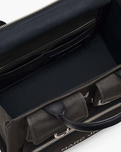 Marc Jacobs Signature - The Cargo Canvas Medium Tote Bag Black