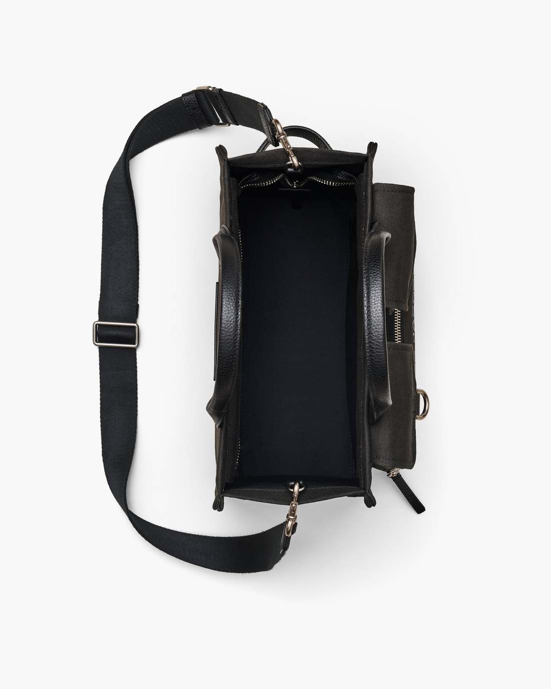 Marc Jacobs Signature - The Cargo Canvas Medium Tote Bag Black