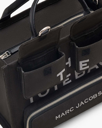 Marc Jacobs Signature - The Cargo Canvas Medium Tote Bag Black