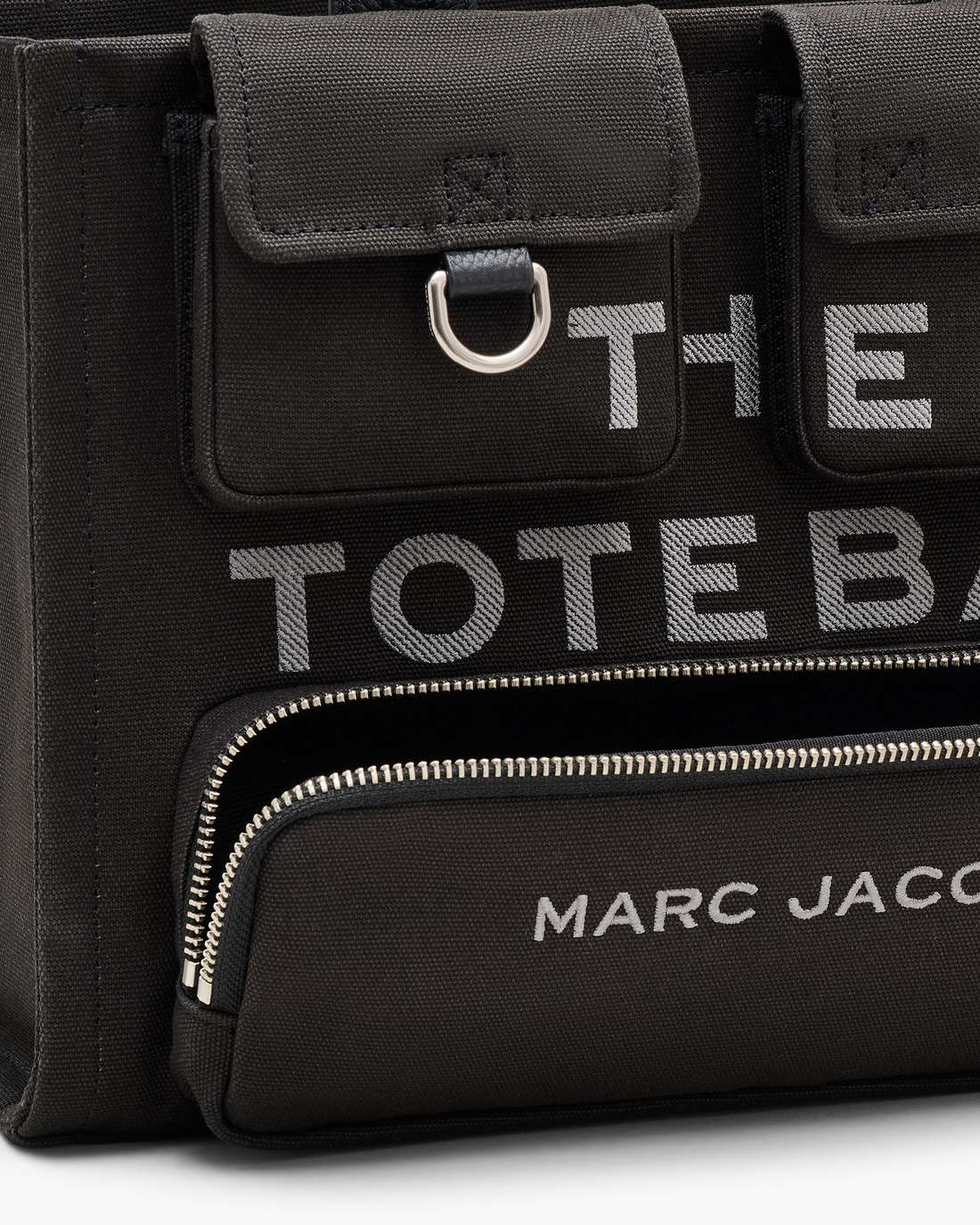 Marc Jacobs Signature - The Cargo Canvas Medium Tote Bag Black