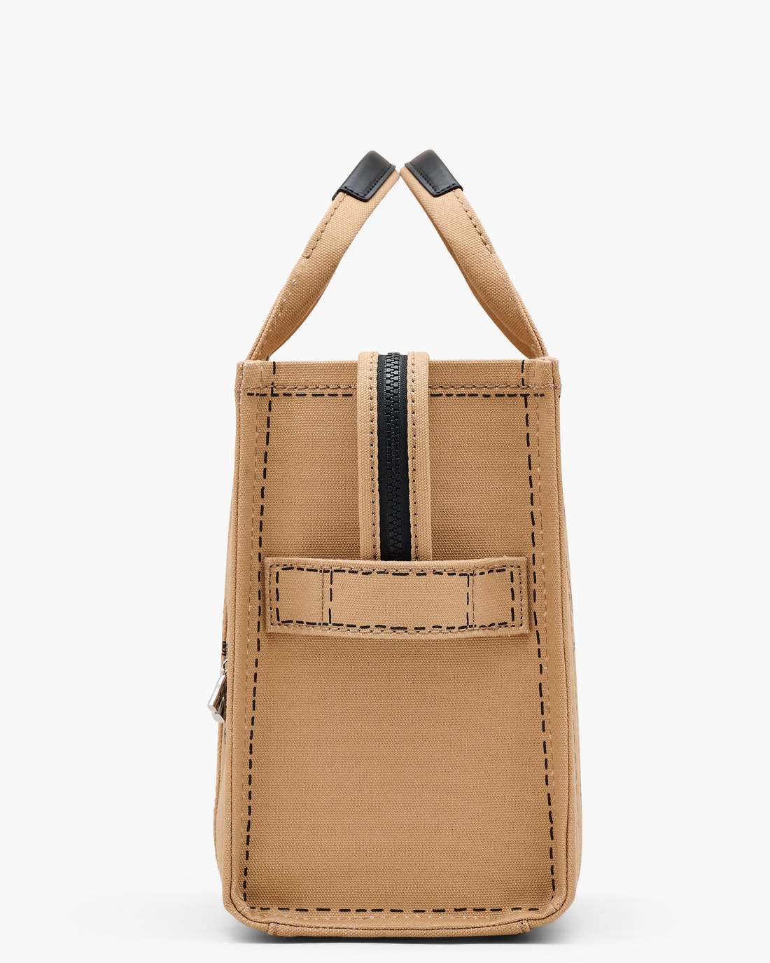Marc Jacobs Trusted - The Trompe L'Oeil Charm Canvas Medium Tote Bag Camel Multi