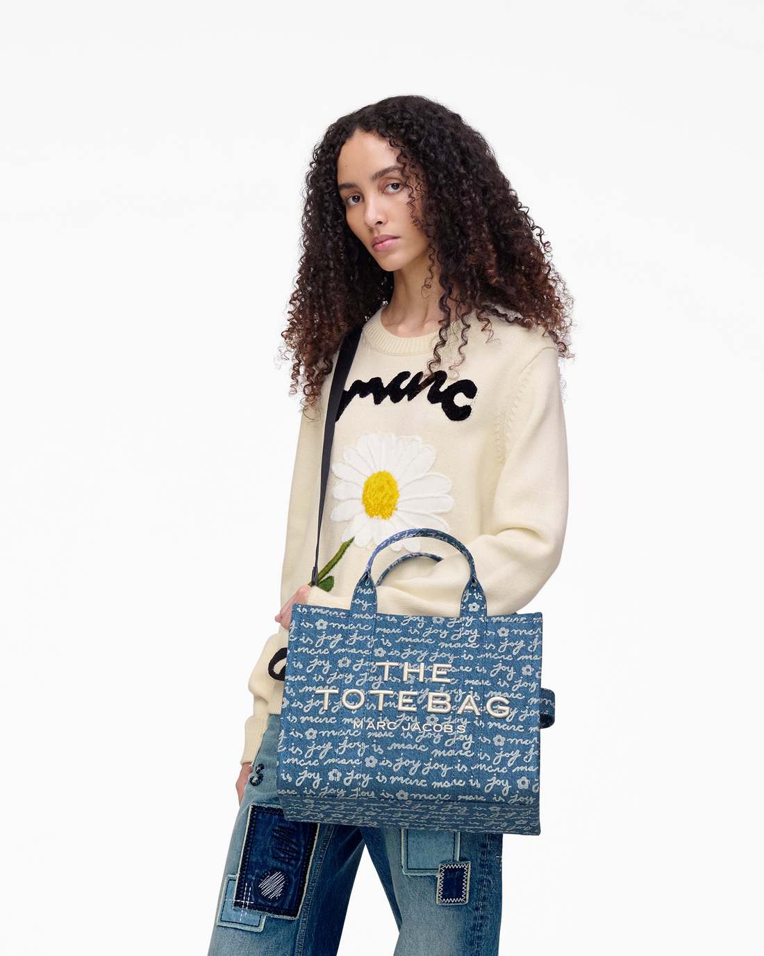 Marc Jacobs Featured - The Joy Denim Medium Tote Bag Indigo Multi