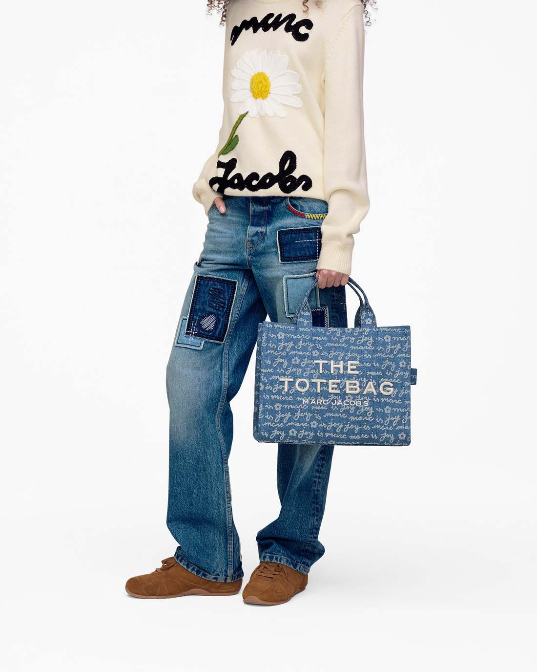 Marc Jacobs Featured - The Joy Denim Medium Tote Bag Indigo Multi
