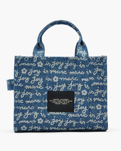 Marc Jacobs New - The Joy Denim Small Tote Bag Indigo Multi