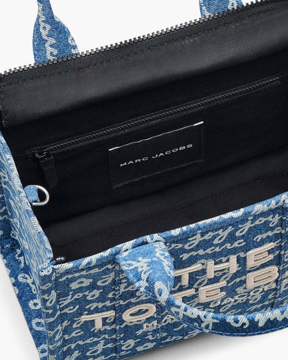 Marc Jacobs New - The Joy Denim Small Tote Bag Indigo Multi