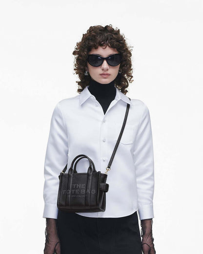 Marc Jacobs Customer Favorite - The Leather Crossbody Tote Bag Black