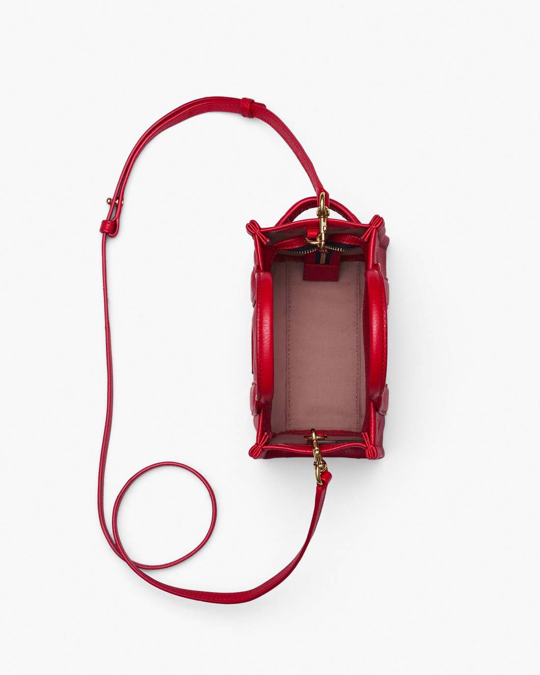 Marc Jacobs Best Seller - The Leather Crossbody Tote Bag True Red