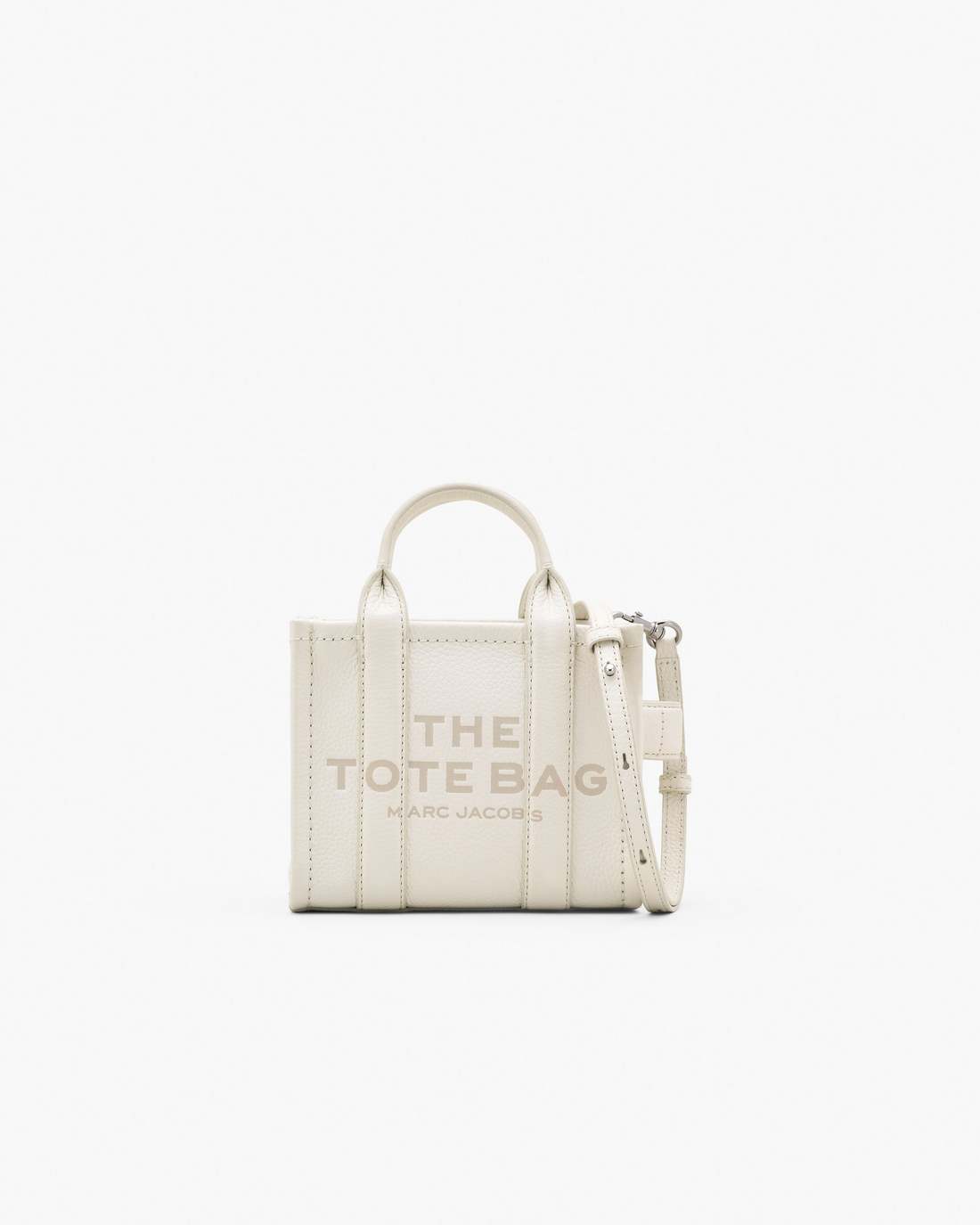 Marc Jacobs Trending - The Leather Crossbody Tote Bag Cotton/Silver