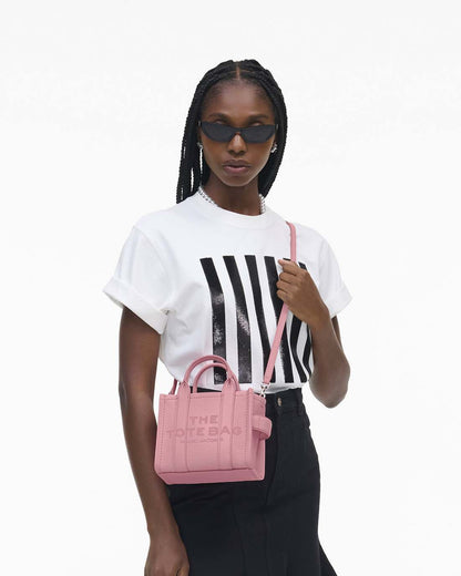 Marc Jacobs Great Value - The Leather Crossbody Tote Bag Ribbon Pink