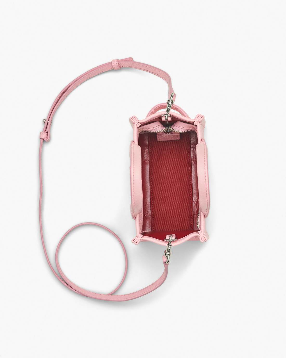 Marc Jacobs Great Value - The Leather Crossbody Tote Bag Ribbon Pink