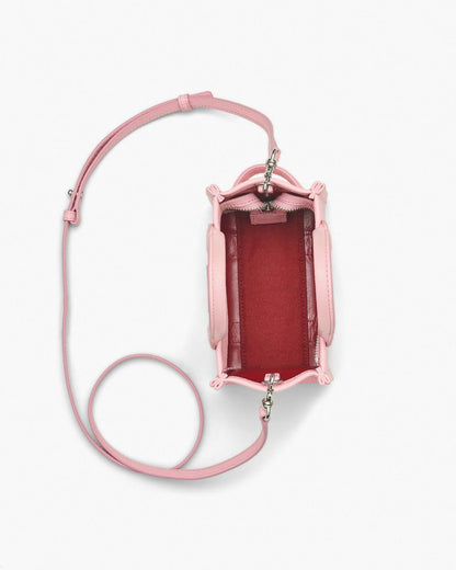 Marc Jacobs Great Value - The Leather Crossbody Tote Bag Ribbon Pink