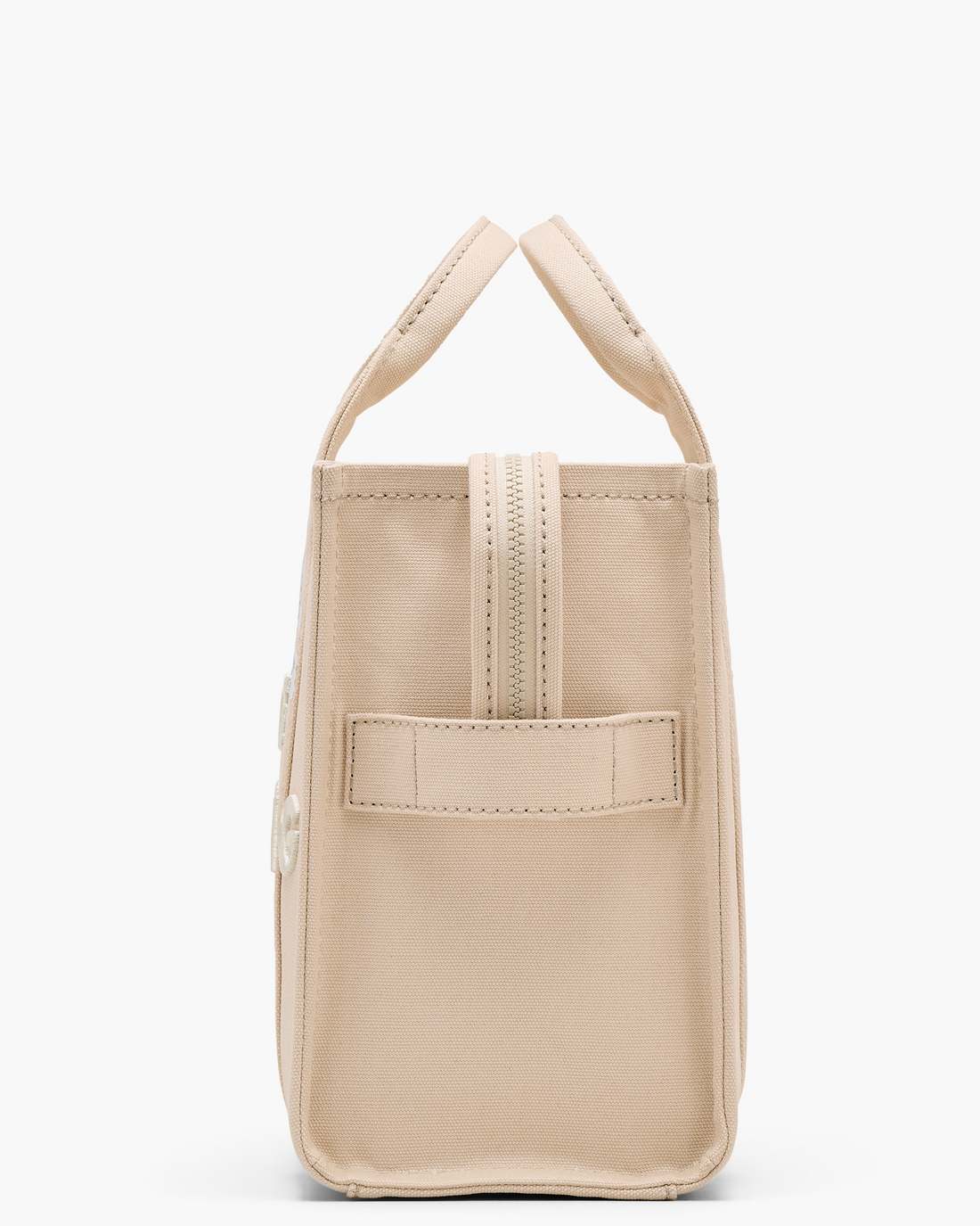Marc Jacobs Sale - The Daisy Script Canvas Medium Tote Bag Cloud White Multi