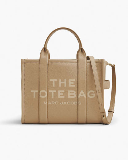 Marc Jacobs Hot Sale - The Leather Medium Tote Bag Camel