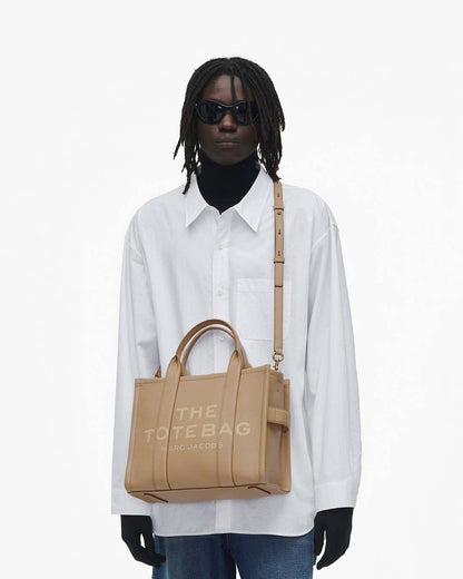 Marc Jacobs Hot Sale - The Leather Medium Tote Bag Camel