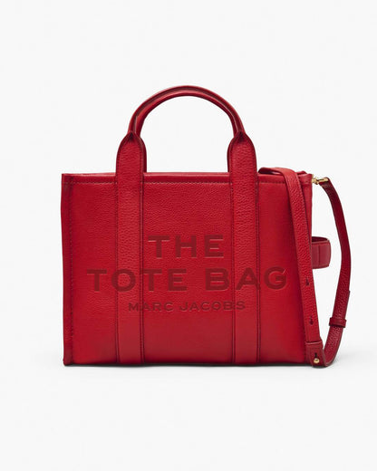 Marc Jacobs Great Value - The Leather Medium Tote Bag True Red