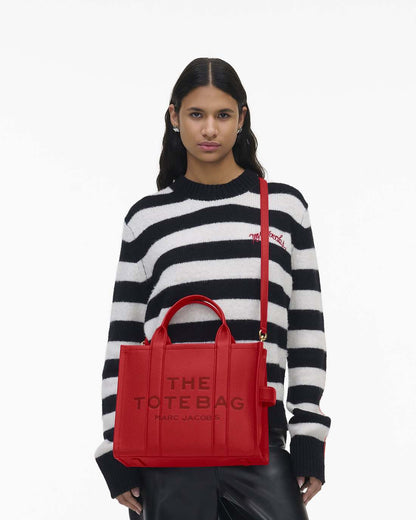 Marc Jacobs Great Value - The Leather Medium Tote Bag True Red